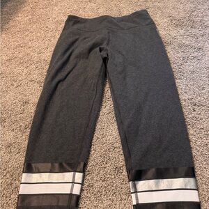 Gray Leggings with Silver Accents